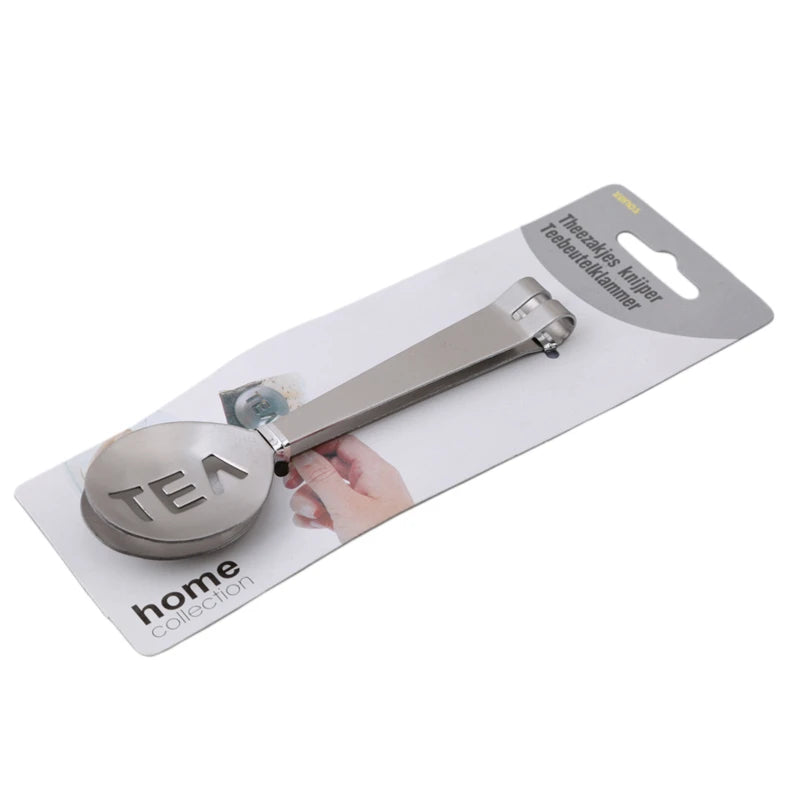 Stainless Steel Tea Bag Clip Tongs Teabag Squeezer Strainer Holder Grip Spoon Mini Tea Leaf Anti-hot Clamp Peaceful Pleasures Health and Wellness