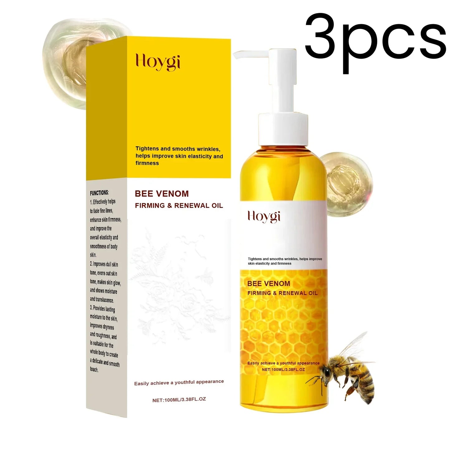 Hoygi Bee Venom Firming Body Oil – Skin Tightening 100ml
