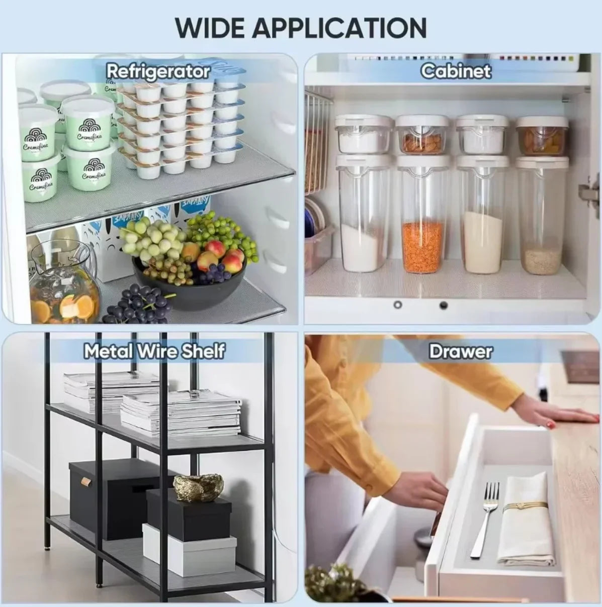 Non-Slip Waterproof Drawer & Shelf Liner Mat | EVA, Non-Adhesive