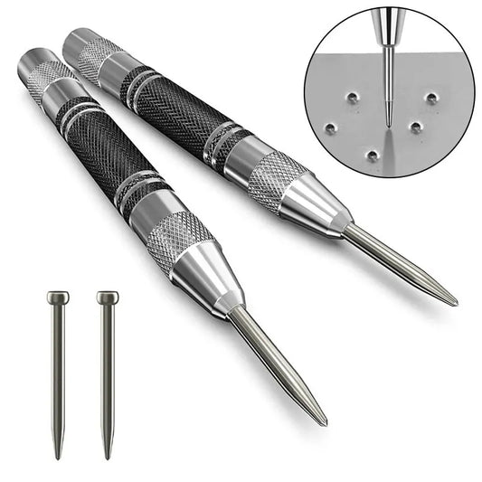 Spring Automatic Center Punch Locator Glass Striker Window Breaker Peaceful Pleasures Health and Wellness