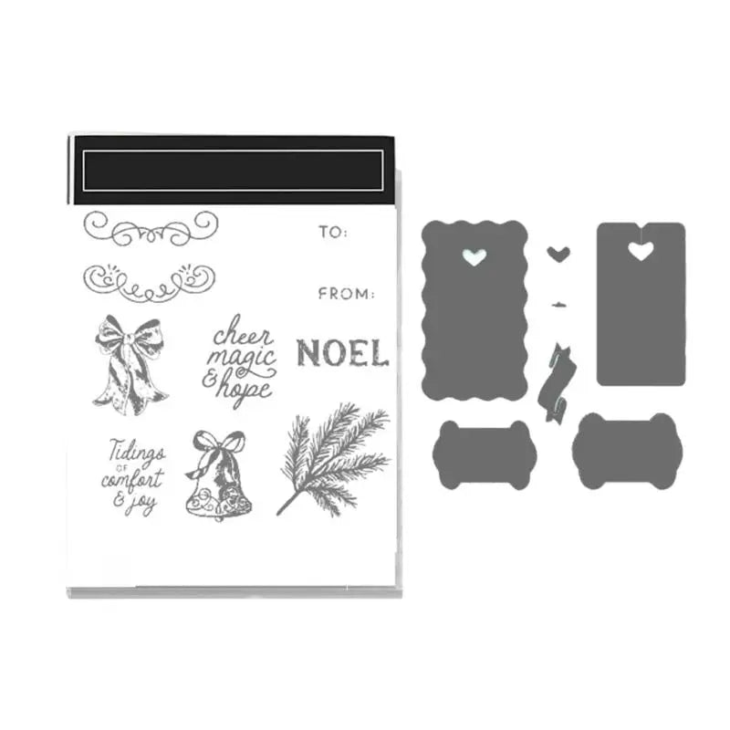 Christmas Carbon Steel Cutting Die & Stamp Set – DIY Crafts