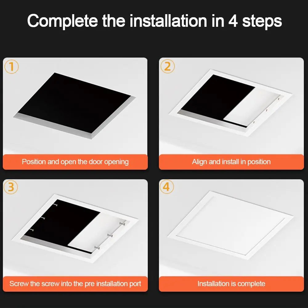 White Hinged Access Panel – Plastic Wall & Ceiling Inspection Hatch