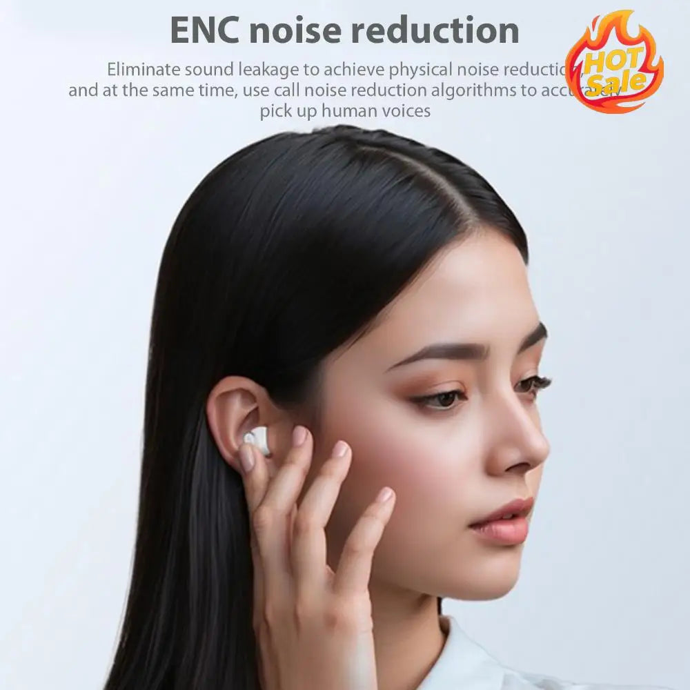 2-in-1 Bluetooth Earbuds & Clip Headset – LED Display HiFi