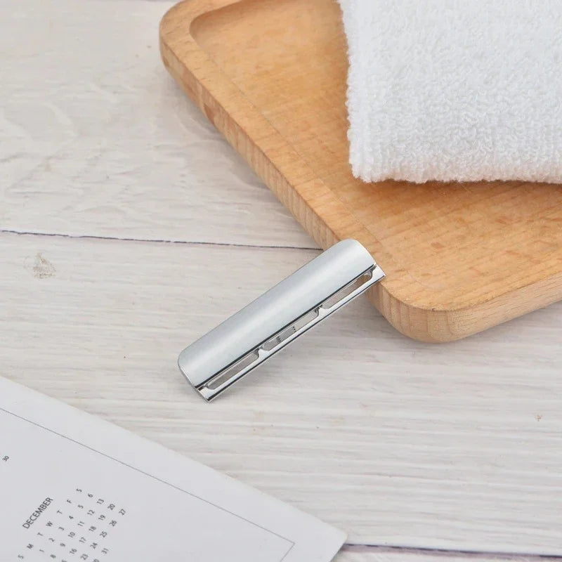 YAQI Excalibur Single Edge Chrome Color AC Safety Razor Head for Men Zinc Alloy 0.70mm Blade Gap 50mm Width Lightweight Head Peaceful Pleasures Health and Wellness