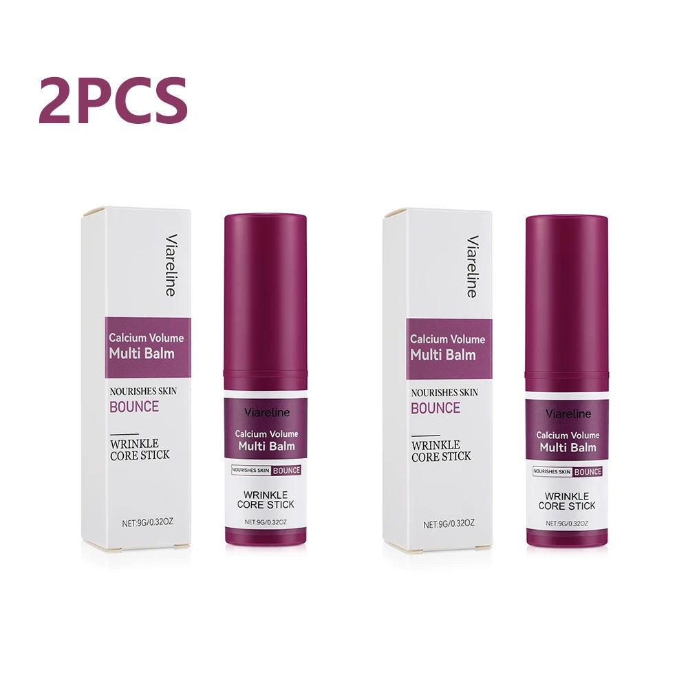 Face Moisturizer Stick Hydrating Balm with Calcium & Vitamin C Brightening Primer Multi Balm for Dry Skincare Travel Size 9g Peaceful Pleasures Health and Wellness 2pcs
