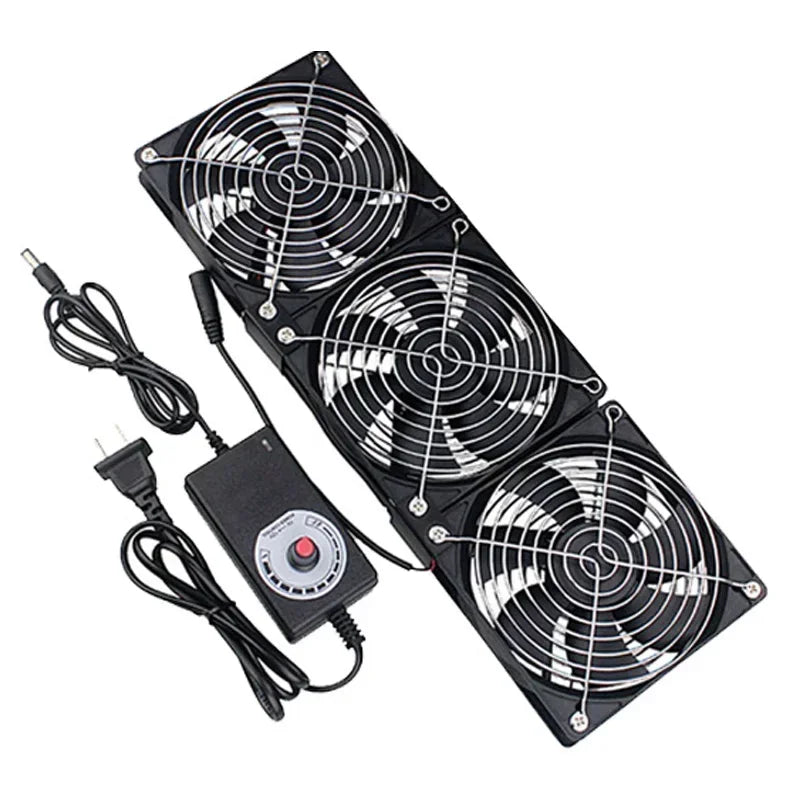 220V Multifunctional Exhaust Fan with Remote Control for Chassis Workstation Service Station Cooling Ventilation Fan Peaceful Pleasures Health and Wellness three fan 240V EU