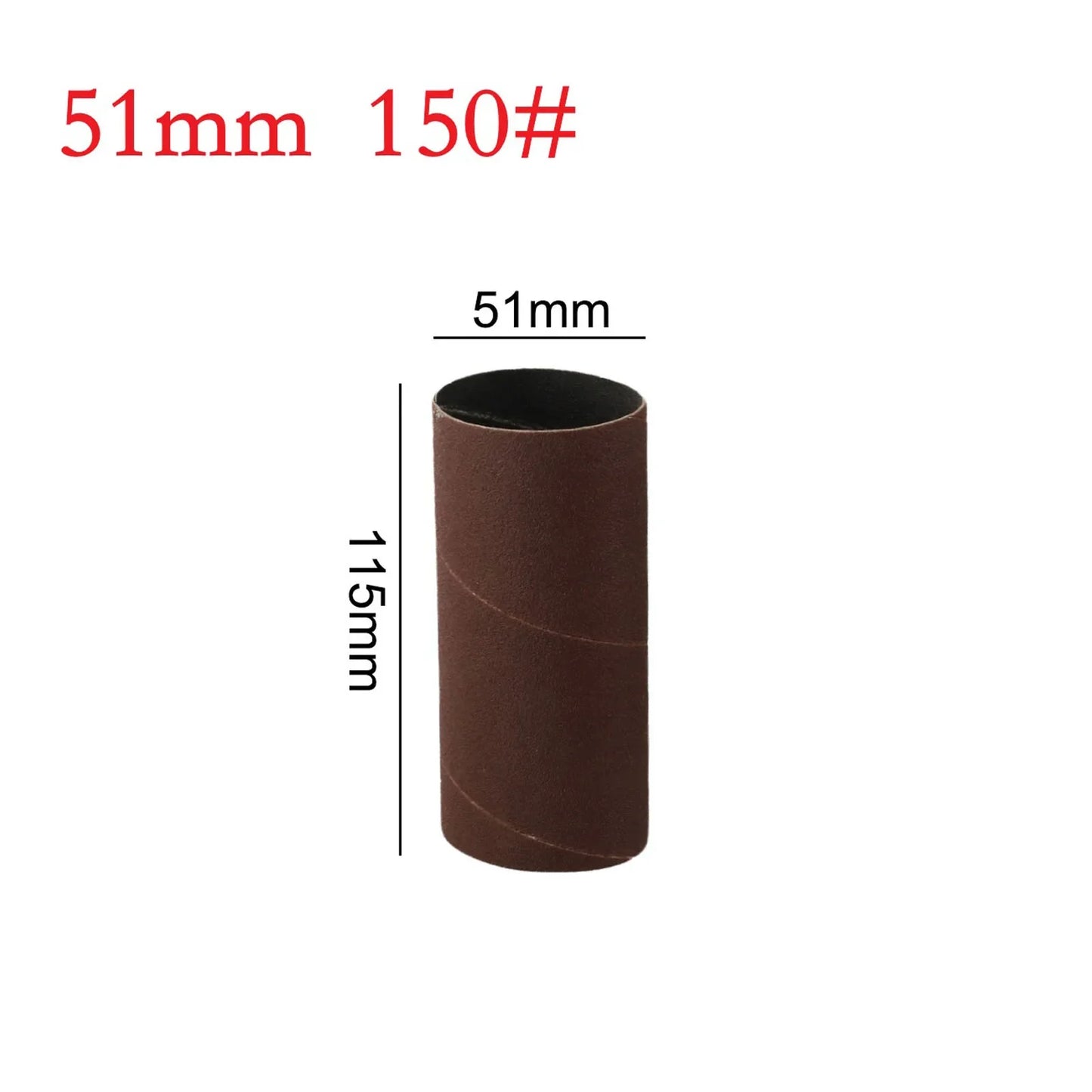 115mm Spindle Sanding Drum Sleeves 80 150 240 Grit | Wood & Metal