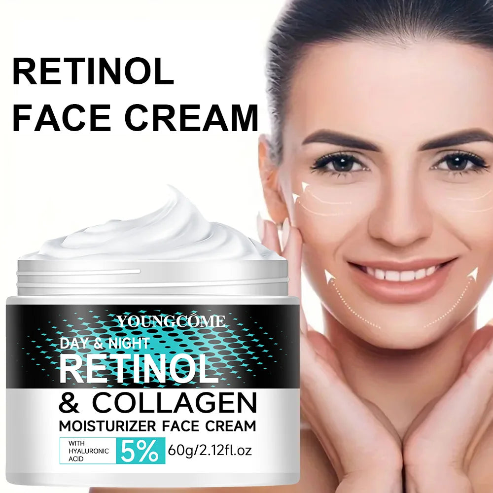 Retinol Anti Aging Face Cream and Collagen Face CreamMoisturizing Shrink Pores Whitening Vitamin Retinol,moisturizing dry skin Peaceful Pleasures Health and Wellness