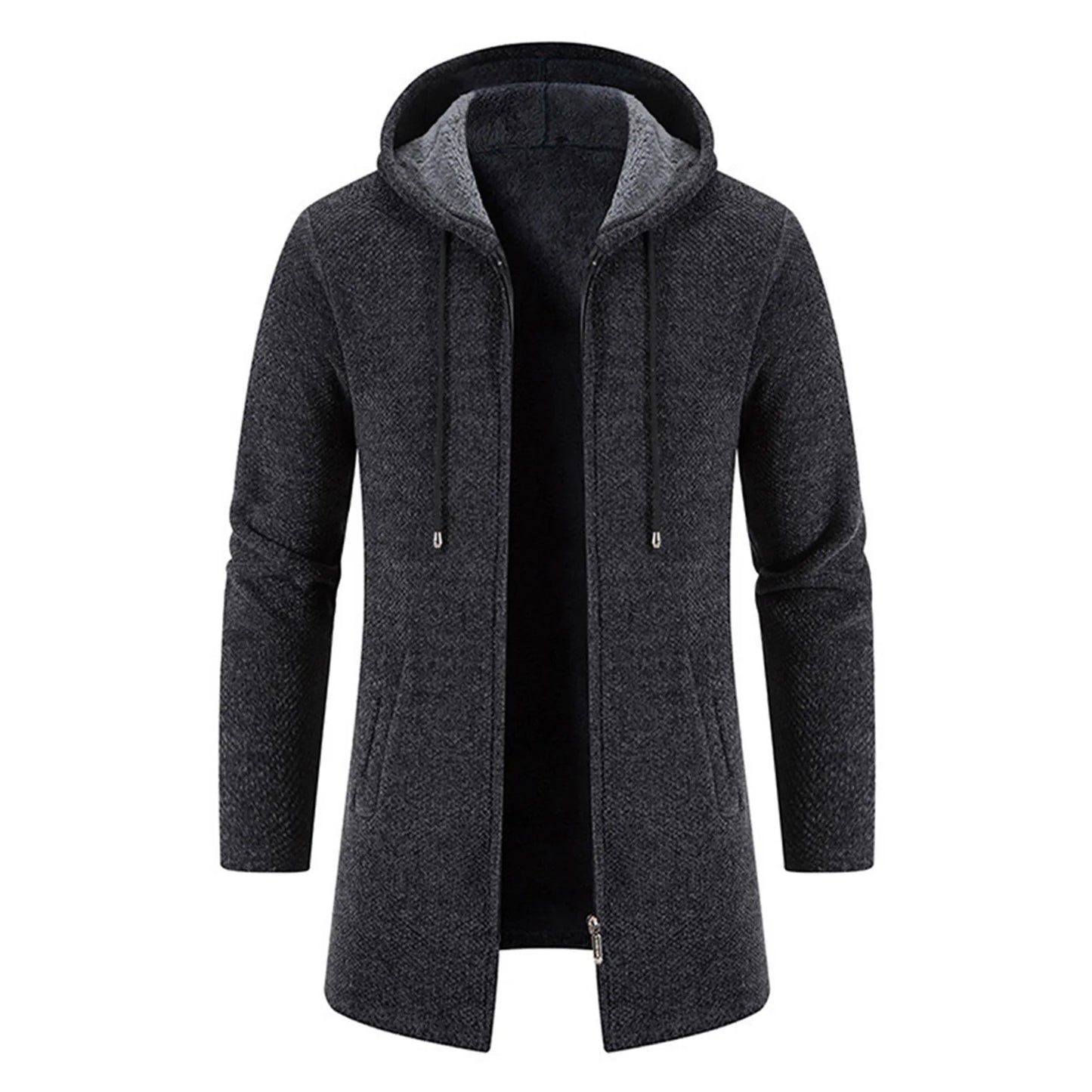 Men Casual Winter Jacket with Adjustable Drawstring and Pocket Design for Winter Shopping Dating Party Peaceful Pleasures Health and Wellness Dark Grey 4XL