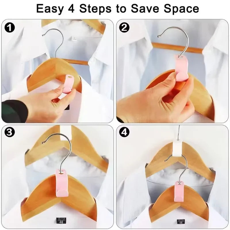 Clothes Hanger Hook Clips Organizer – 5, 10 or 20 Pack Hanger Organizer Clips Peaceful Pleasures Health and Wellness