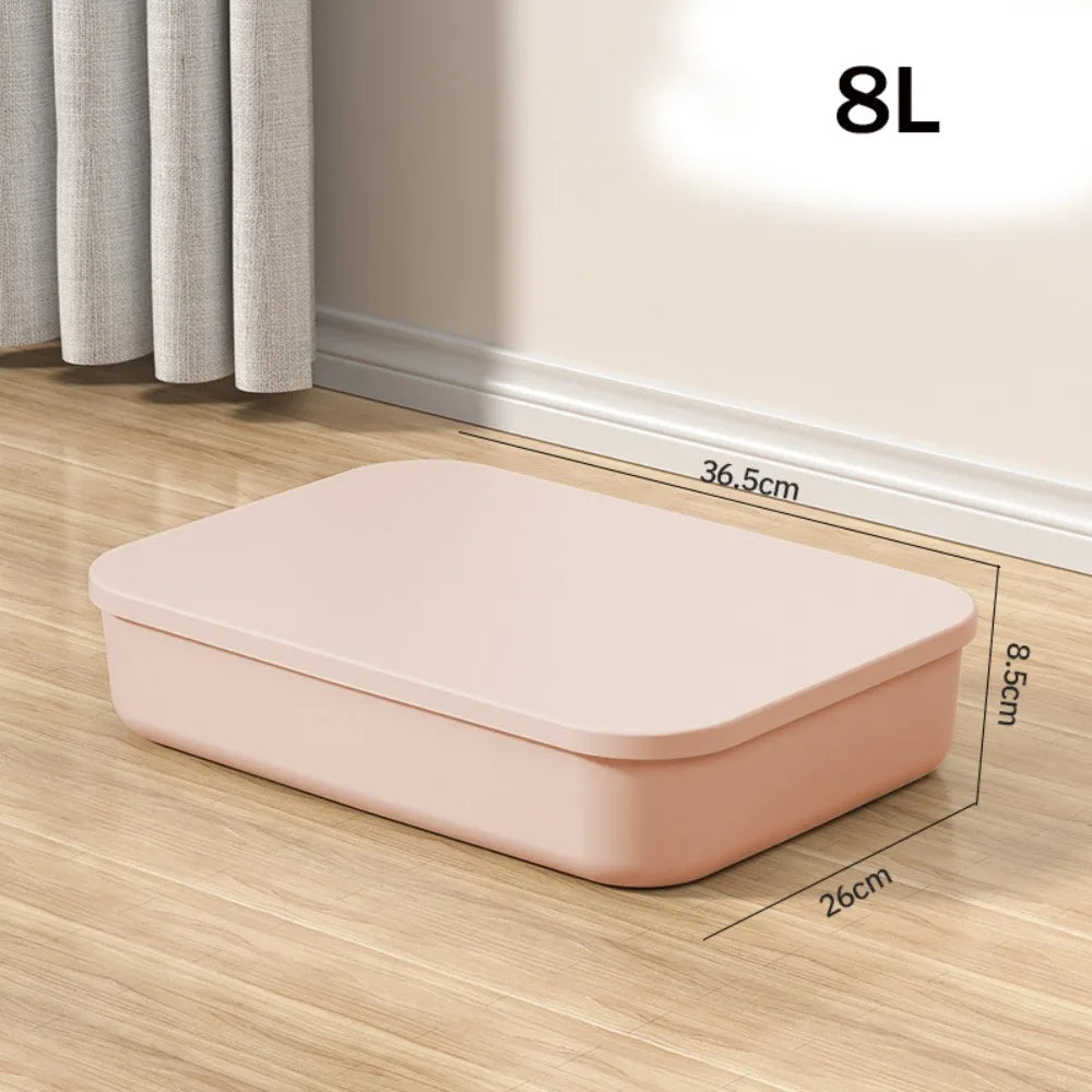 Stackable Plastic Storage Box with Lid | Home Organizer