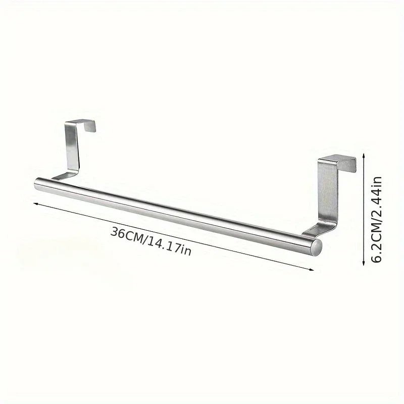 Over Door Towel Rack – Stainless Steel Hanging Bar Holder