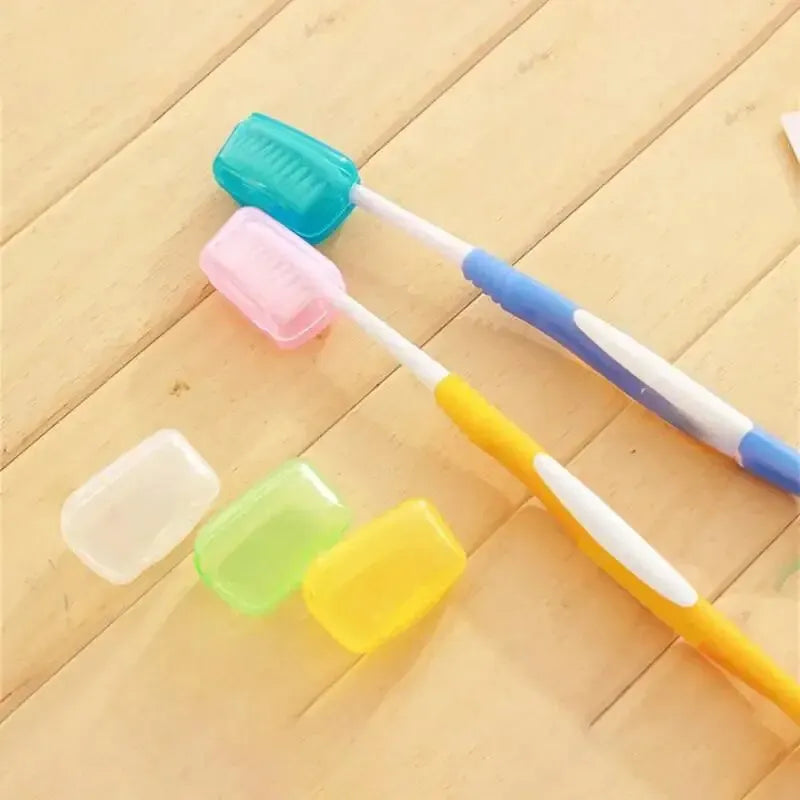 5-Pack Toothbrush Head Covers – Dustproof Travel Cases