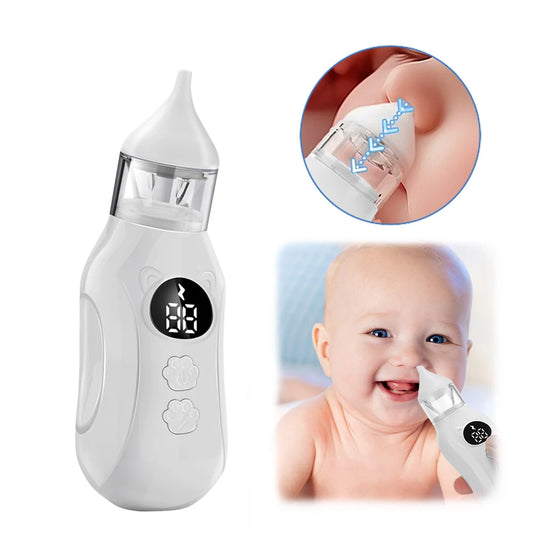 Baby Nasal Aspirator Electric Nose Cleaner Newborn Baby 9-Speed Nose Suction Device Booger Mucus Sucker for Infant Low Noise Peaceful Pleasures Health and Wellness
