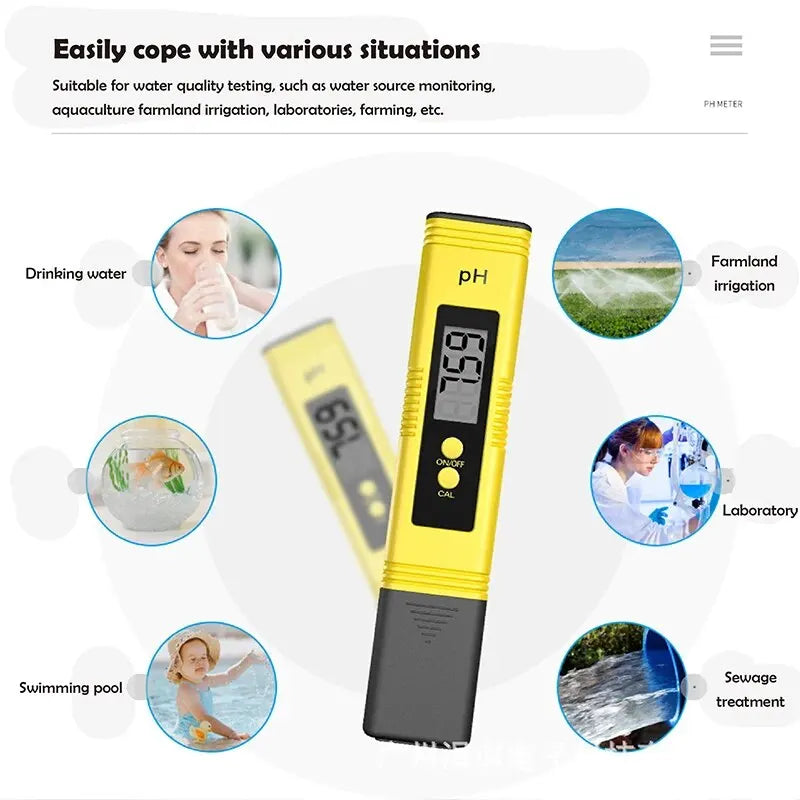 2pcs TDS PH Meter Digital Water Tester 0.01ph High Accuracy PH Meter 0-9990ppm Temperature TEMP PPM Tester Peaceful Pleasures Health and Wellness