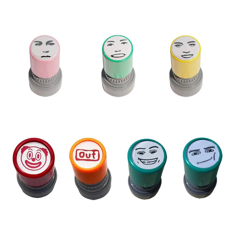 Funny Meme Face Novelty Prank Stamp – Self-Inking Rubber Seal