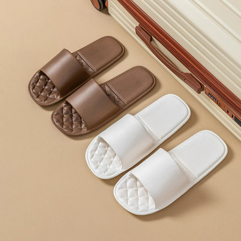 Women's Foldable Travel Slippers – Anti-Slip Washable Bath Slides