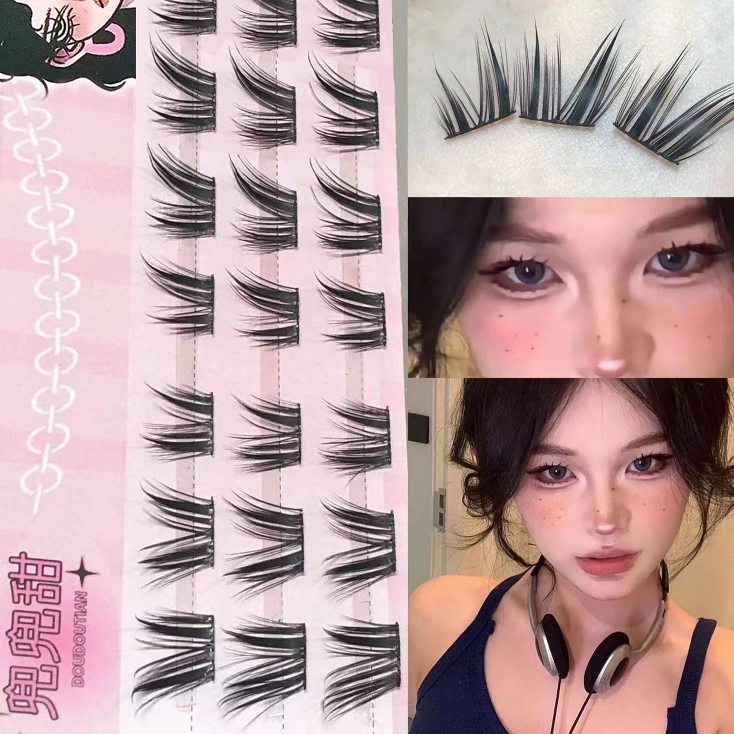 DIY Cluster False Lashes – Wispy Fly Fish Tail Style