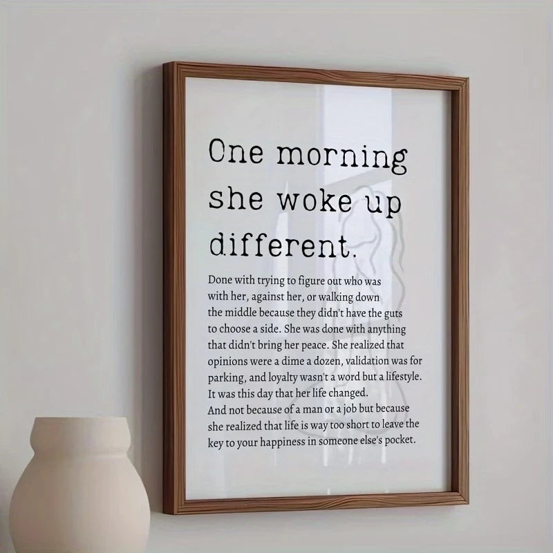 Female Empowerment Thanksgiving Canvas Wall Art Print Poster