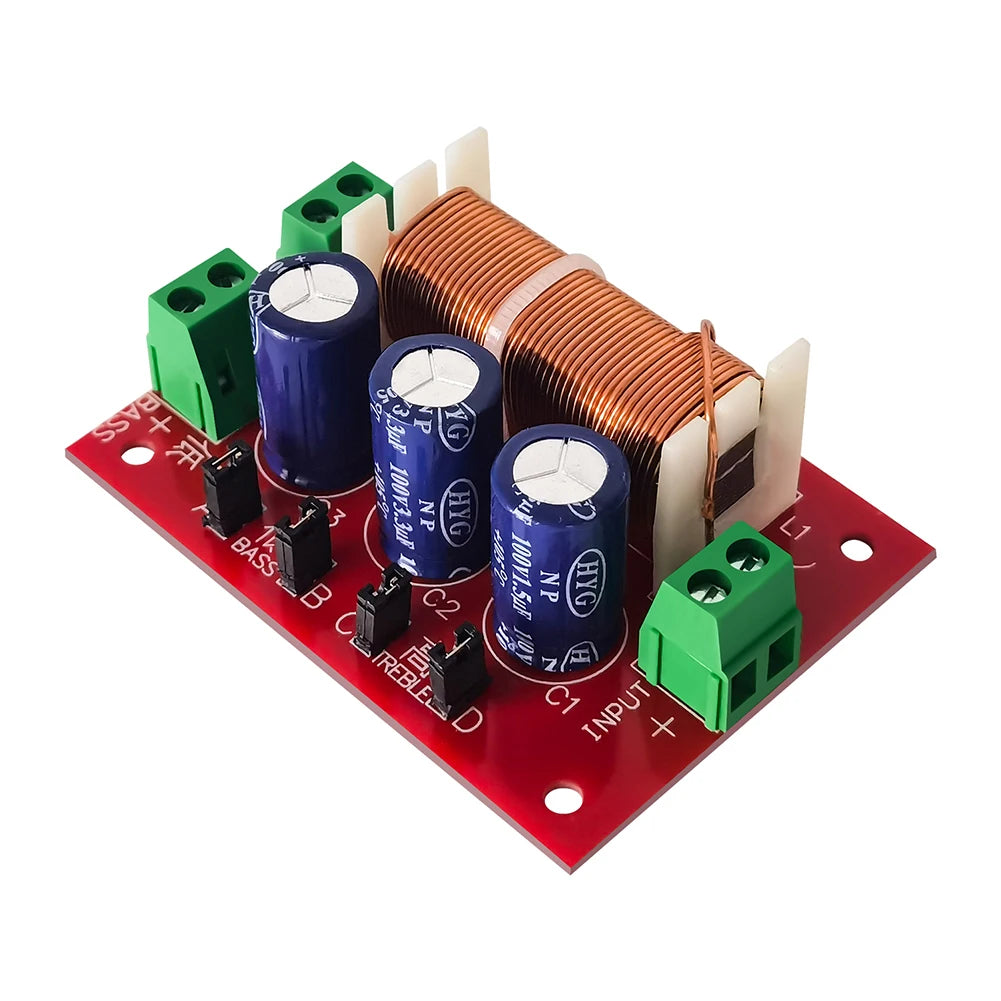 YLY-2088 400W Adjustable 2 Way Crossover Filters 1 Unit Audio Speaker Frequency Divider Full Range Treble Bass Welding Free Peaceful Pleasures Health and Wellness