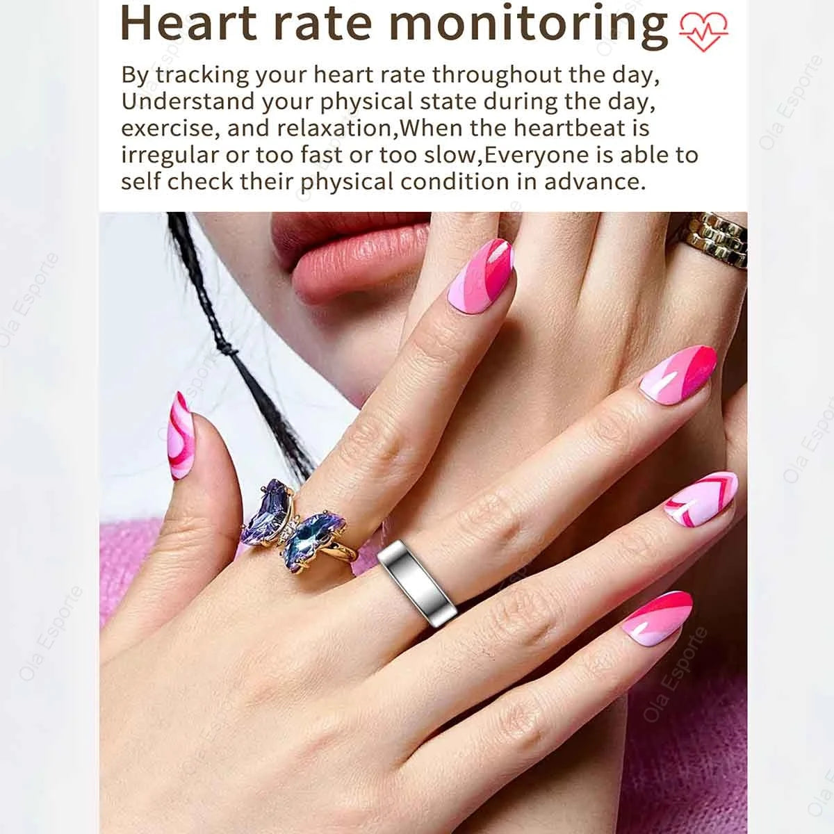 NEW R09 Smart Ring Men Women with Charging Case,Heart Rate Blood Oxygen,Skin Temperature Monitor,5ATM Waterproof For Android iOS Peaceful Pleasures Health and Wellness