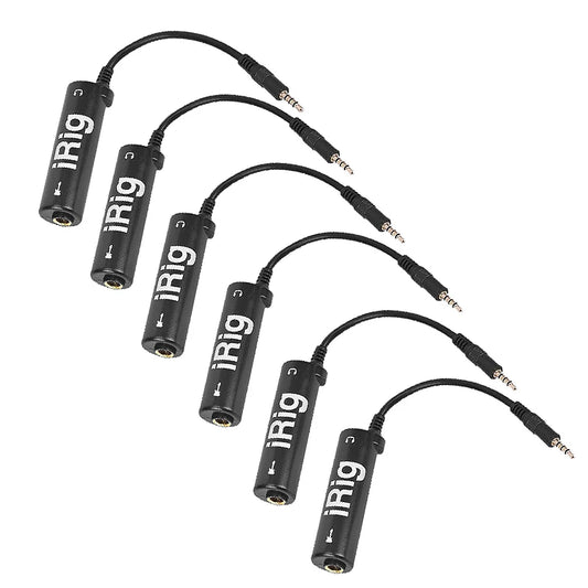 IRIG Guitar Link O Interface Cable Rig Adapter Converter System Phone Peaceful Pleasures Health and Wellness 6PCS
