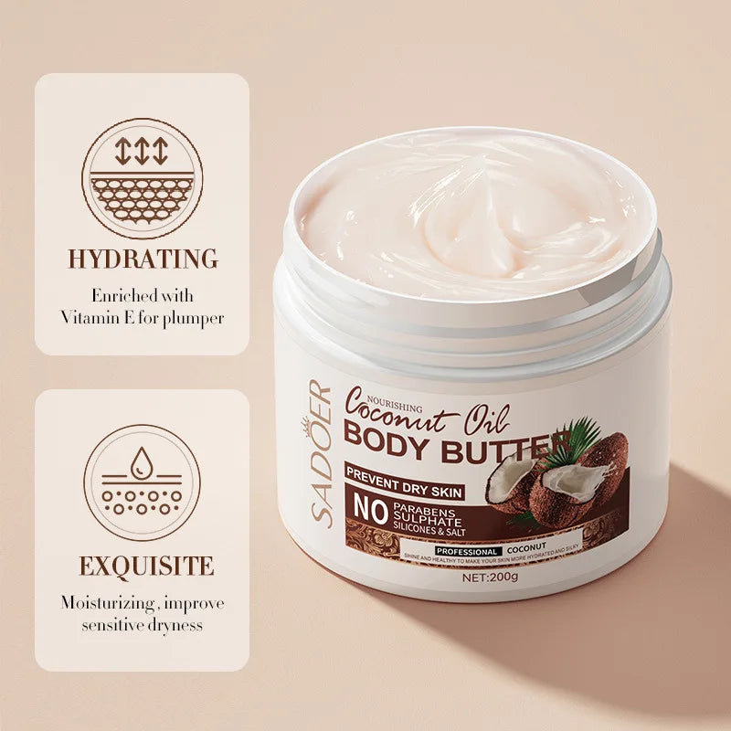 Coconut Body Butter – Moisturizing Nourishing Cream 200g