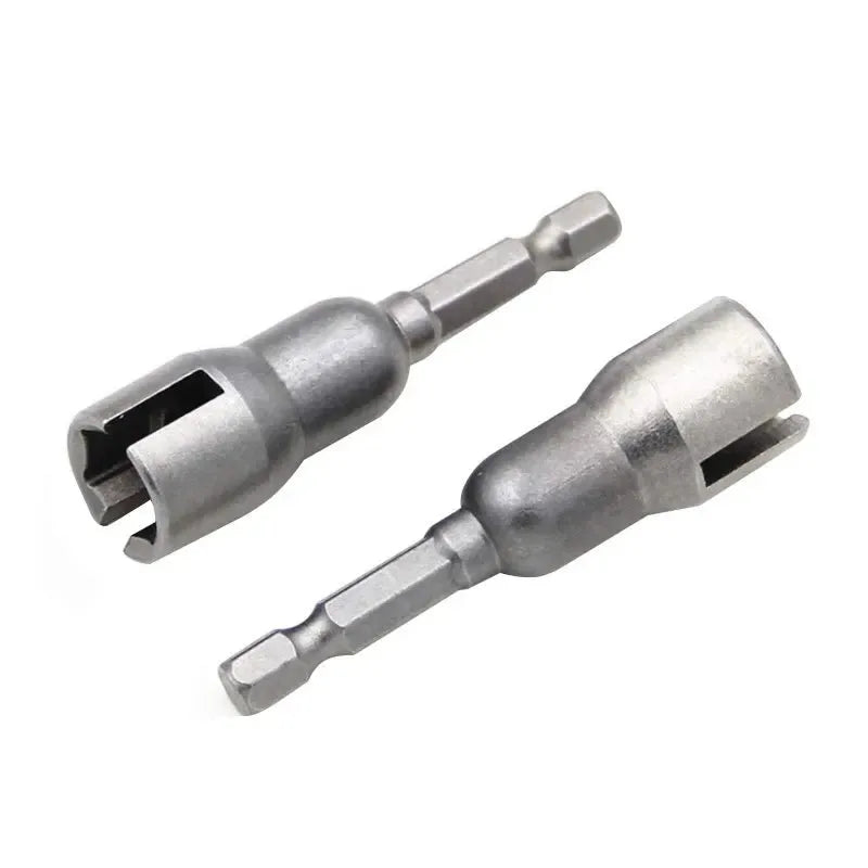Natural Slotted Butterfly Hole Socket Wrench 65mm Hexagonal Handle Electric Screwdriver Wing Nut Socket Tool Hex Socket Set Peaceful Pleasures Health and Wellness 2pcs Slotted sleeve