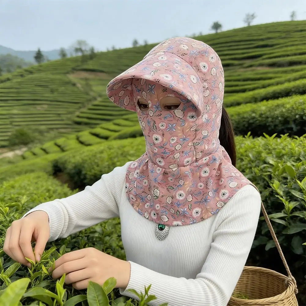 UV Protection Floral Bucket Hat | Gardening, Hiking & Travel