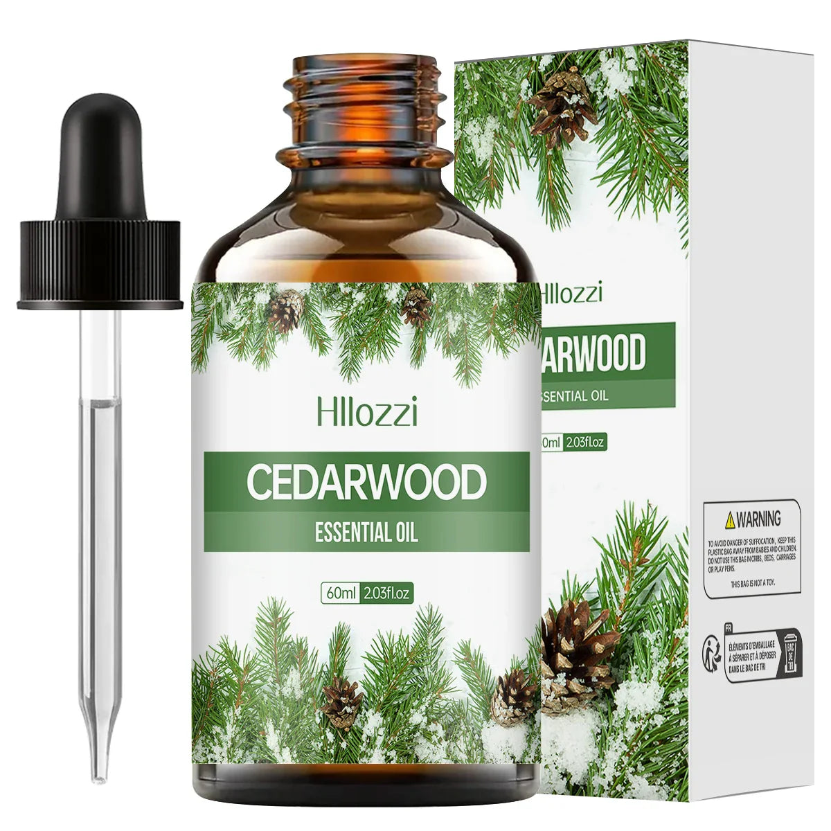 Hllozzi Cedarwood Essential Oil – Pure Aromatherapy Diffuser Oil