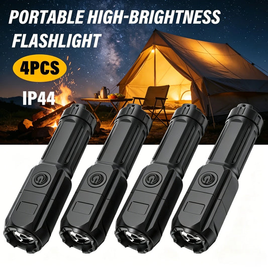 ZHIYU LED Rechargeable Zoomable Flashlight – Waterproof Torch LED Flashlight Oasis Select