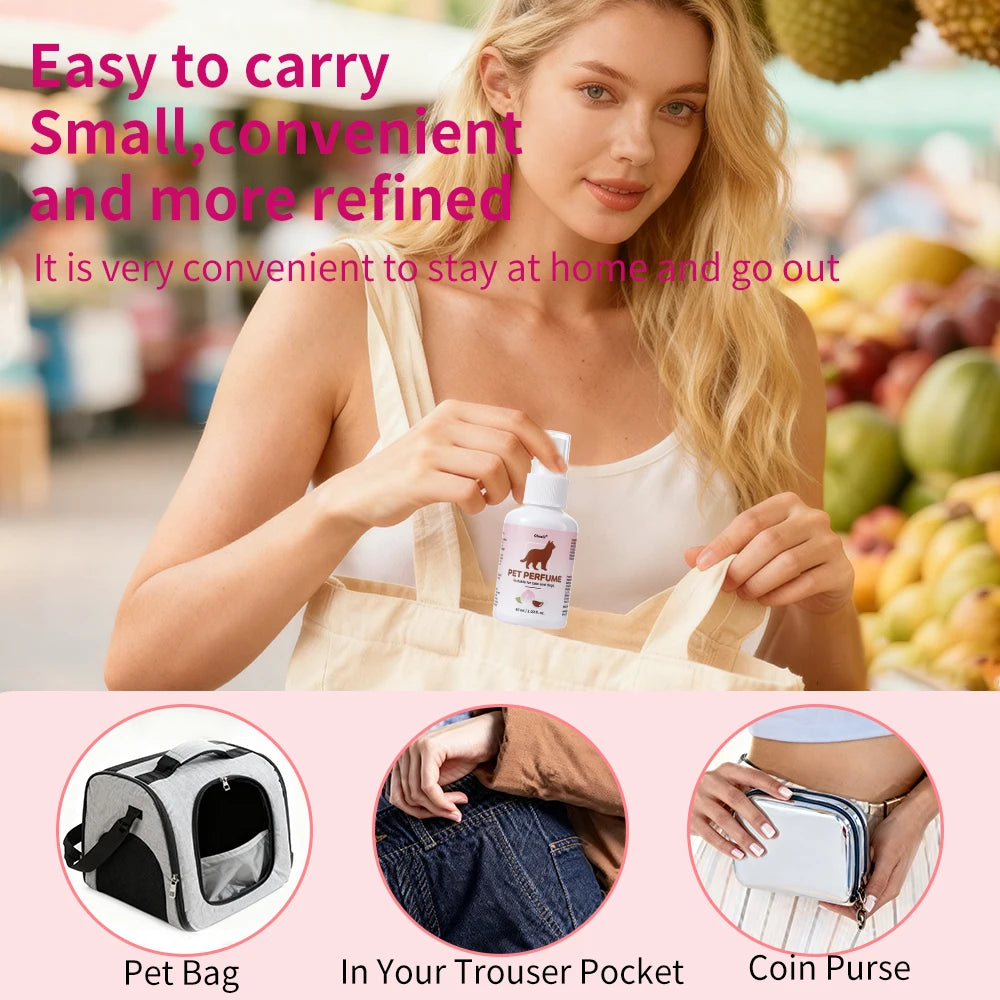 Pet Deodorizing Spray Long Lasting Fragrance Eliminates Body Odor