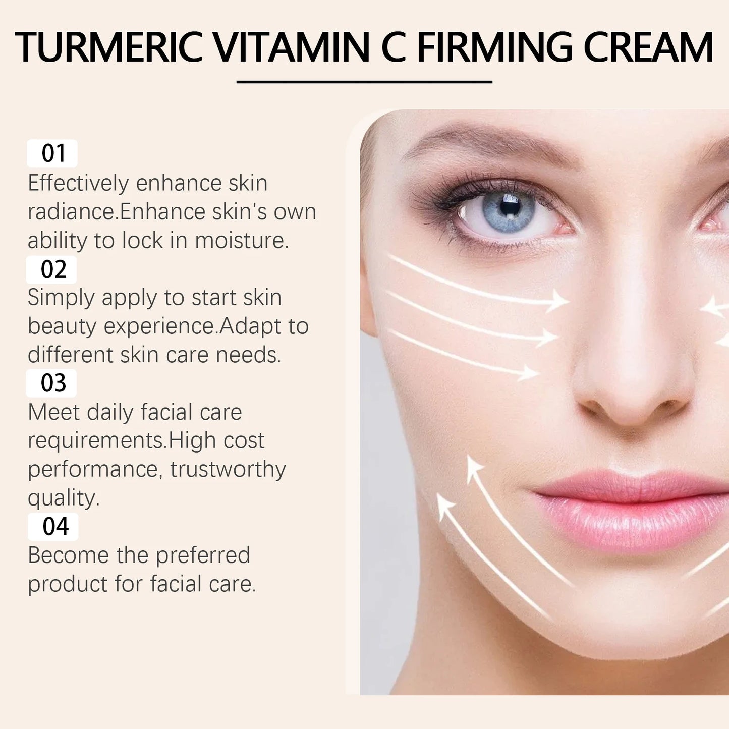 Jaysuing Turmeric Vitamin C Face Cream | Brighten & Anti-Age