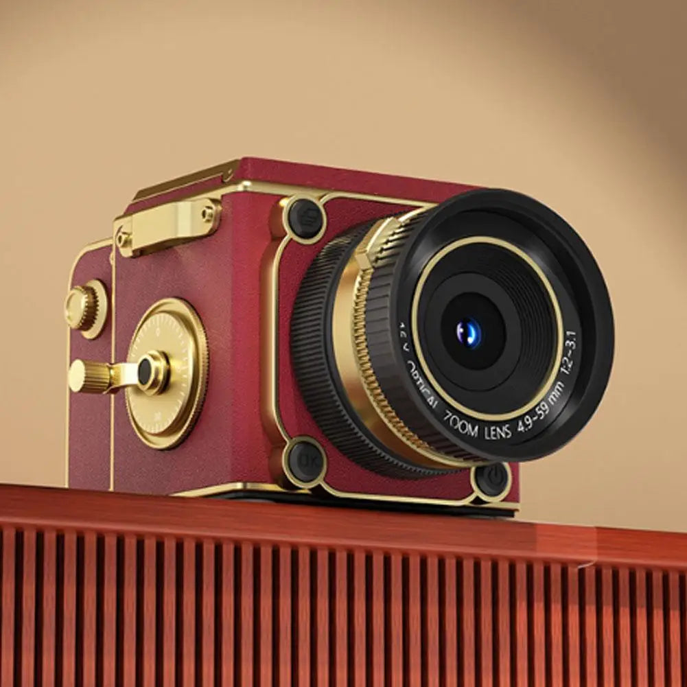 Retro 4K CCD Digital Camera – Dual-Lens Compact Vintage