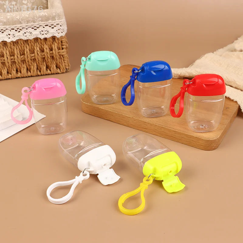 30ml Refillable Travel Bottle with Hook | Mini Liquid Dispenser