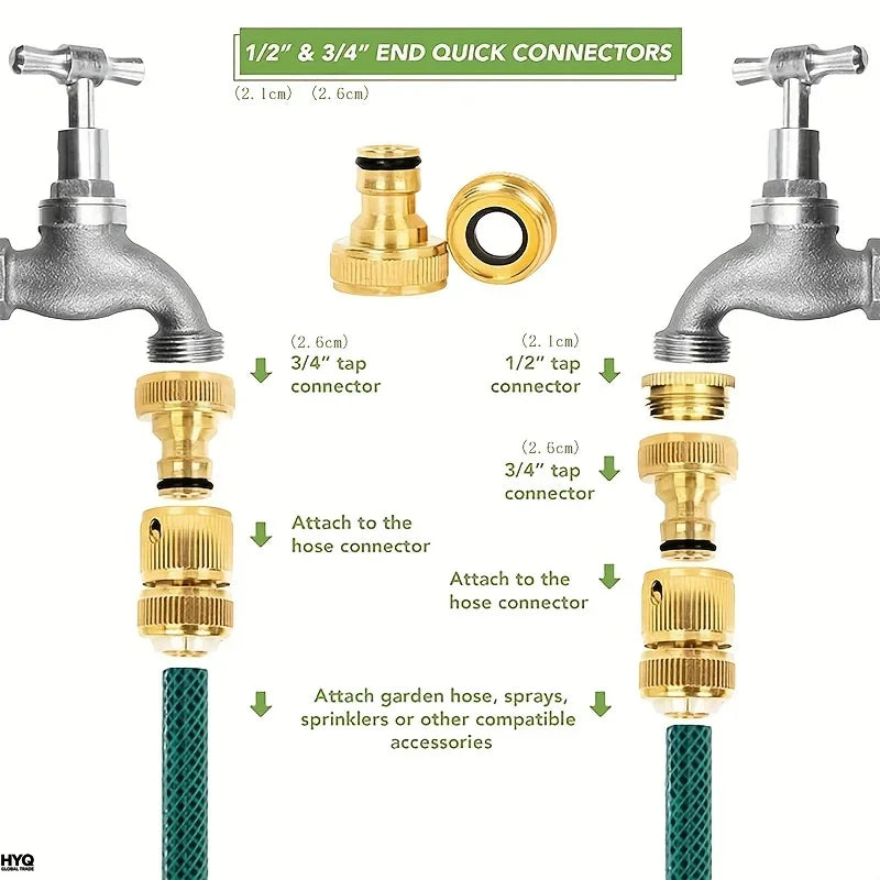 Conectores De Tubo Est Ndar EU 6 12 Grifo 1 2 3 4 R Pidos Para Jard N