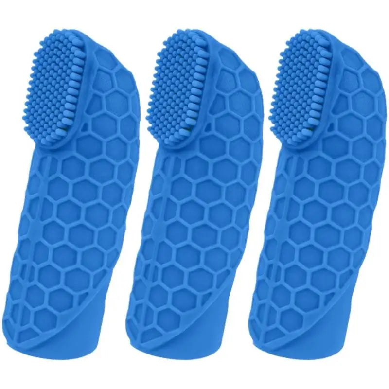 Silicone Pet Finger Toothbrush – Dog & Cat Dental Care 3-Pack