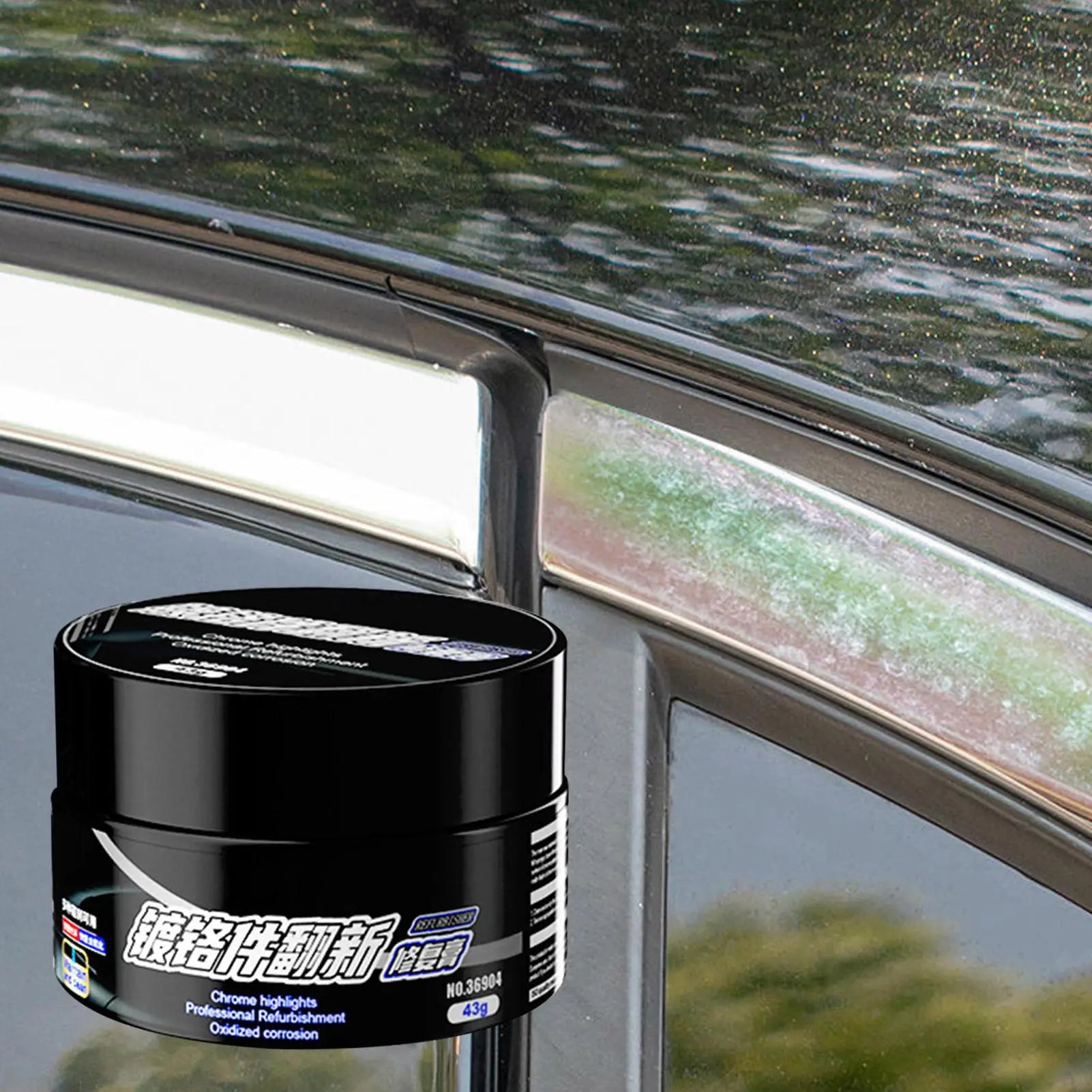 Chrome Repair Paste – Polish & Restore Car Trim, Handles Chrome Polish Paste Peaceful Pleasures Health and Wellness