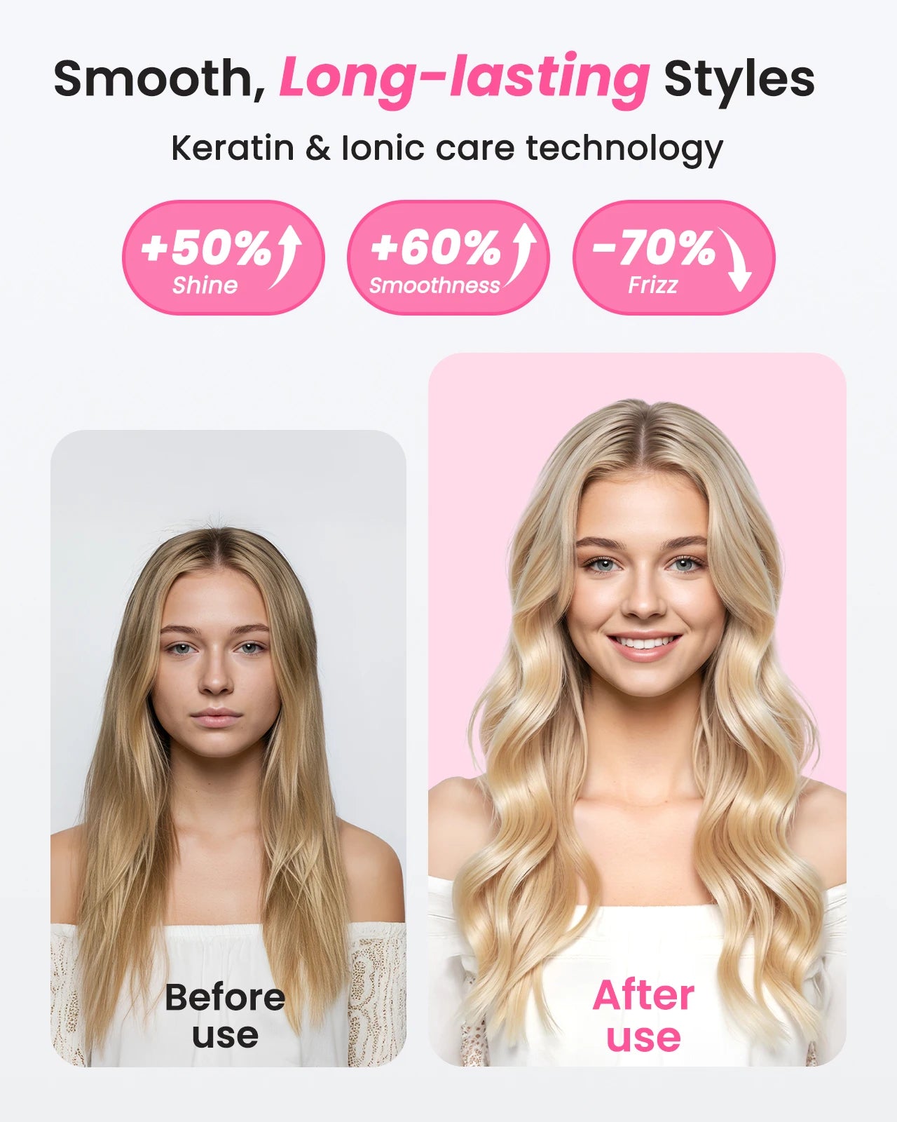 Dual Voltage Ionic Thermal Brush For Curling And Straightening 6 Temperature Settings & LED Digital Display Hot Air Styler Peaceful Pleasures Health and Wellness