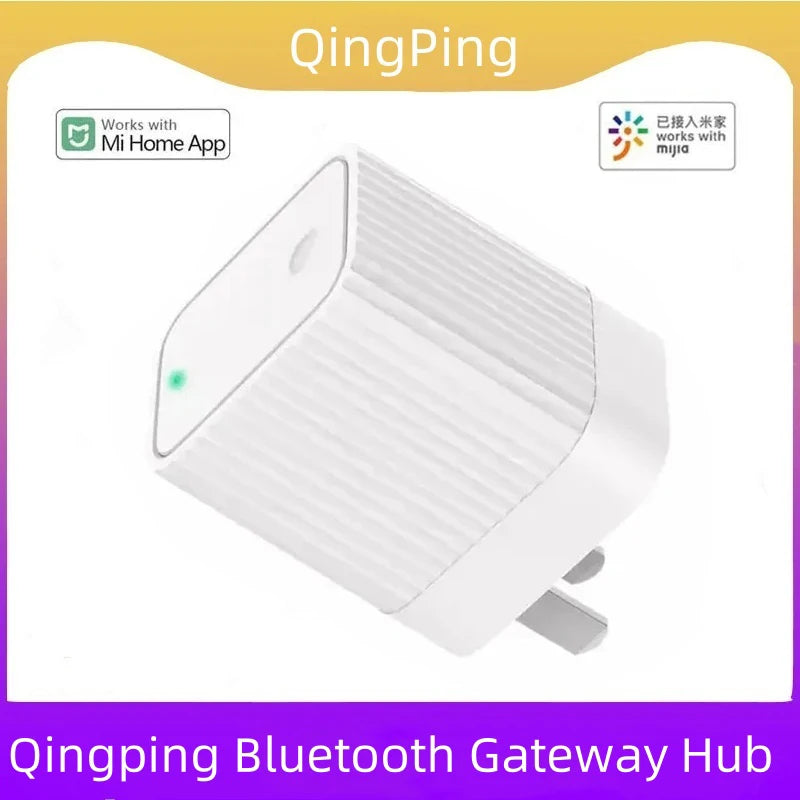 Qingping Bluetooth Gateway Hub Compatible WIFI Remote View Data Sub-Device Smart Linkage Home Device Work With Mihome Xiaomi Peaceful Pleasures Health and Wellness
