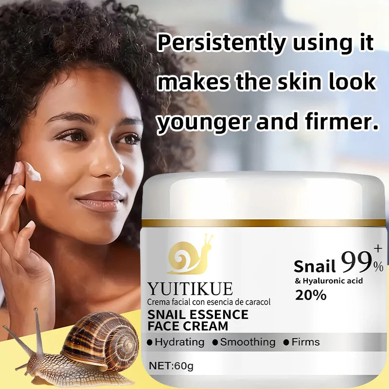 YUITIKUE 99% Snail Mucin Face Cream | Hyaluronic Acid & Niacinamide Snail Mucin Face Cream Peaceful Pleasures Health and Wellness