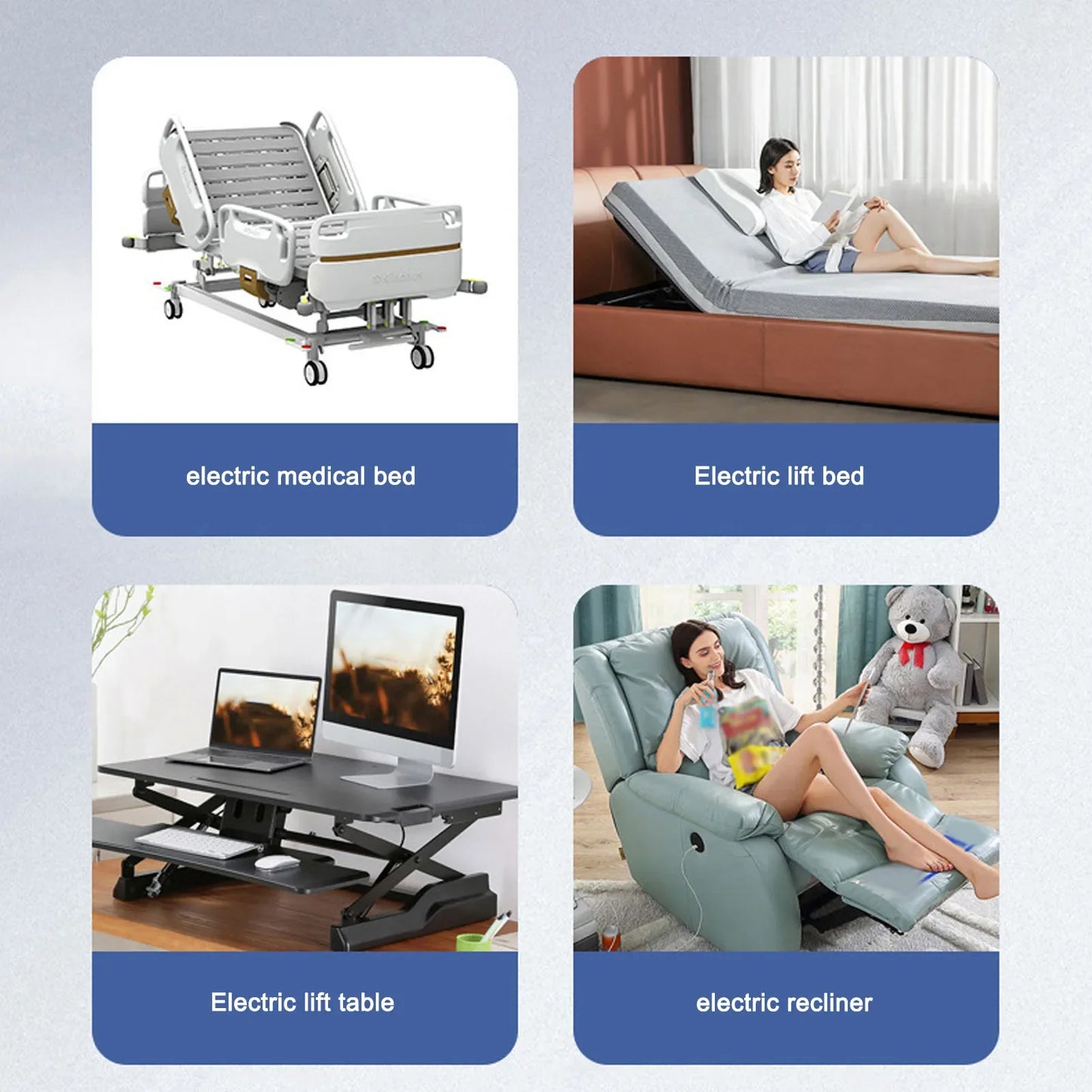 Chair Controller Lifting Bed Electric PVC IP66 Wear Resistant Hand