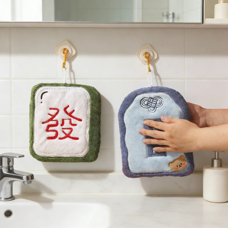 Soft Hand Towels Chinese New Year 2026 Towels for Hands Bathroom Accessories Kitchen Washing Towels Absorbent Hand Towels Peaceful Pleasures Health and Wellness