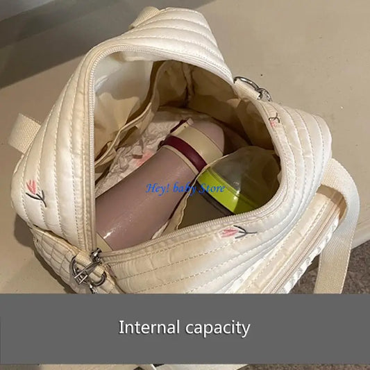 Embroidered Baby Diaper Bag | Nappy Organiser for Moms Baby Diaper Bag Peaceful Pleasures Health and Wellness