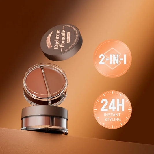 Hello Kiss 2-in-1 Two-Color Eyebrow Cream | Waterproof & Long Lasting Eyebrow Cream Oasis Select