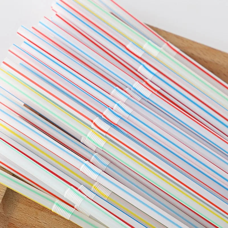 Colorful Disposable Plastic Curved Drinking Straws Reusable Straw 21cm Wedding Party Bar Drink Accessories Birthday 1000/1500PCS Peaceful Pleasures Health and Wellness
