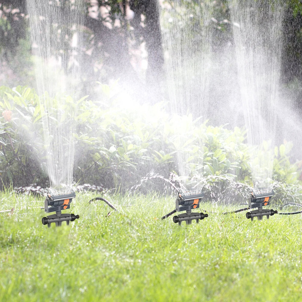 Oscillating Garden Sprinkler 16 Nozzles | Adjustable Lawn Sprayer