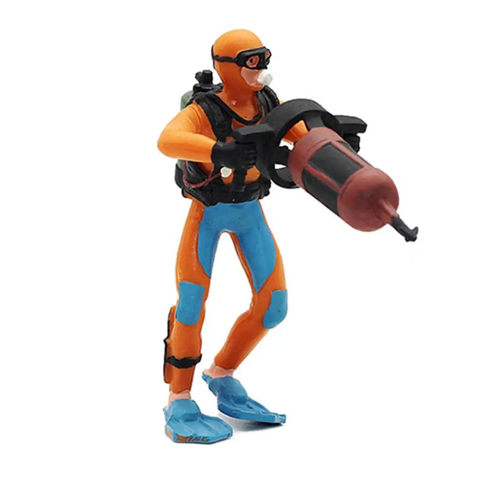 Plastic Seabed Exploration Diver Doll Scene Decoration Toys Miniature