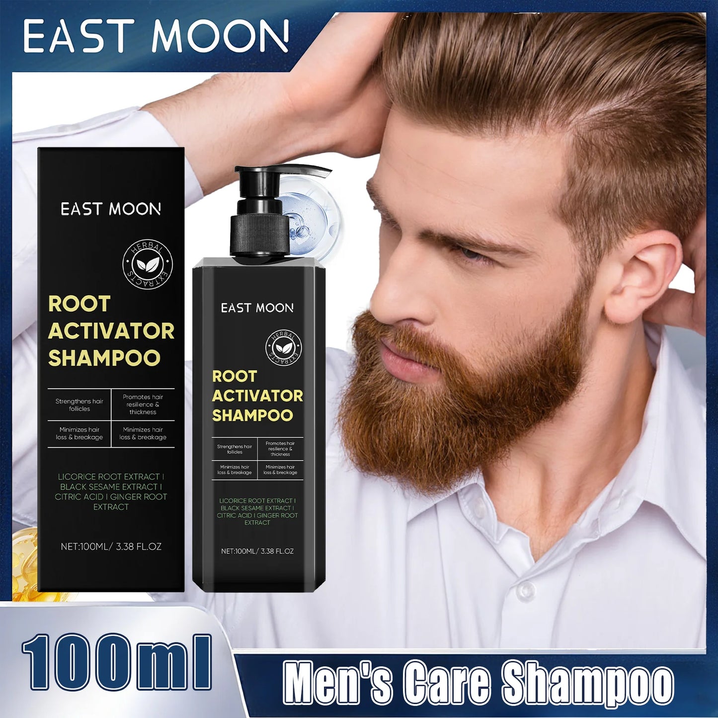 East Moon Men's Daily Scalp Nourishing Shampoo | 100ml