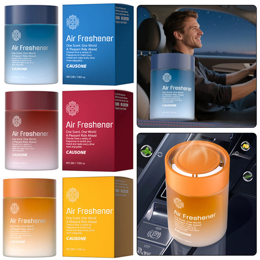 Aromatherapy Car Airs Freshener Lasting Fragrance Automotive Solid-Aromatherapy Diffuser Car Deodorizing Balm Car Accessories Peaceful Pleasures Health and Wellness